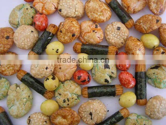 Japanese style rice cracker coated peanuts mix 5a suzhou youi foods