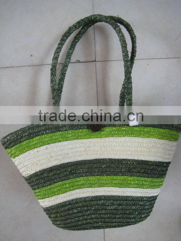 2015 New Style Stripes Fashion Straw Bag