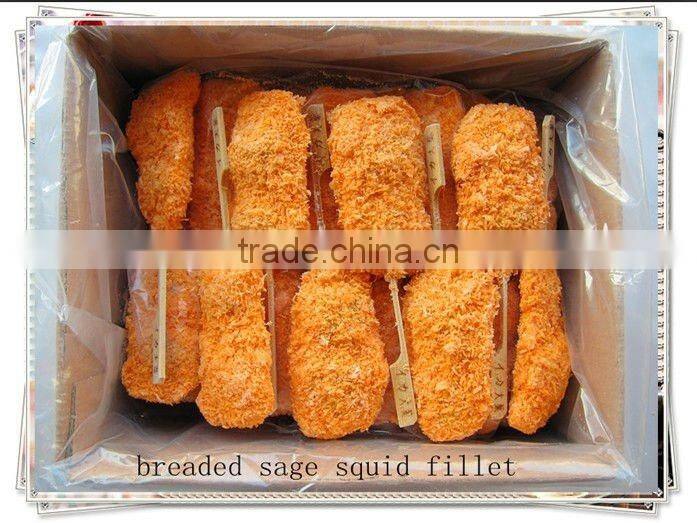 breaded sage squid