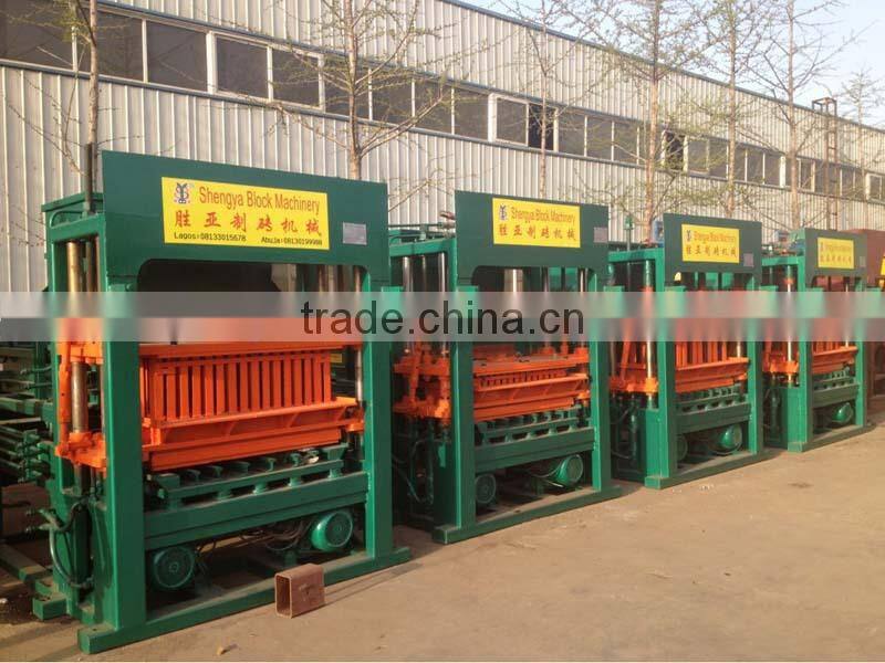 QT4-40 shandong diesel engine cement bricks making machine,colour paving block making machine