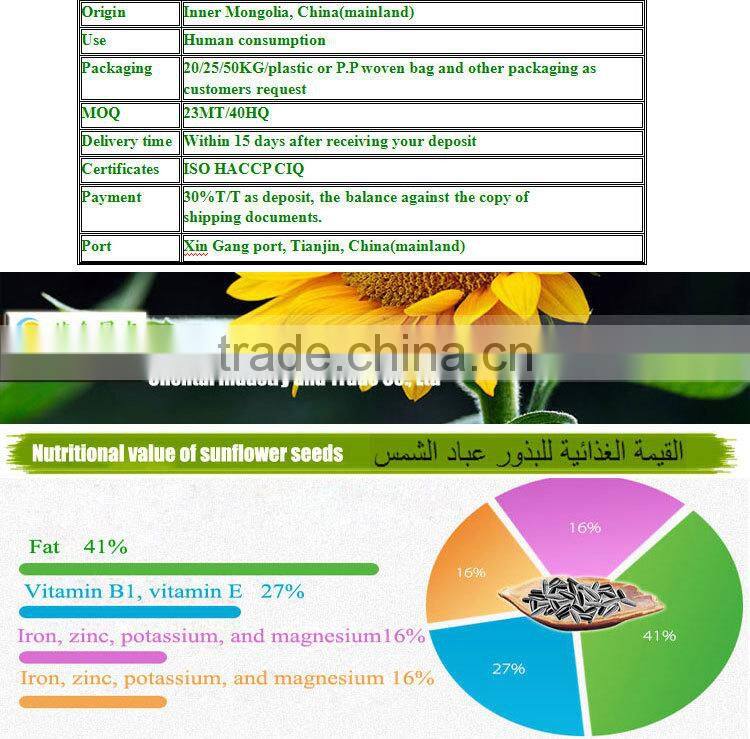 2014 New Arrival Good Quality Black Sunflower Seed