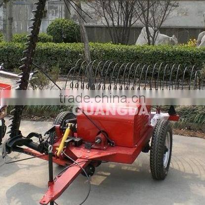 Side cutting 3 point flail mower