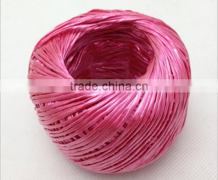pink color 60 grams pp raffia ball for gardening and other household purposes