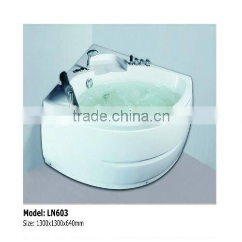 2016 Hot Sale Portable Small Mini Freestanding Plastic Semicircle Corner Bathtub