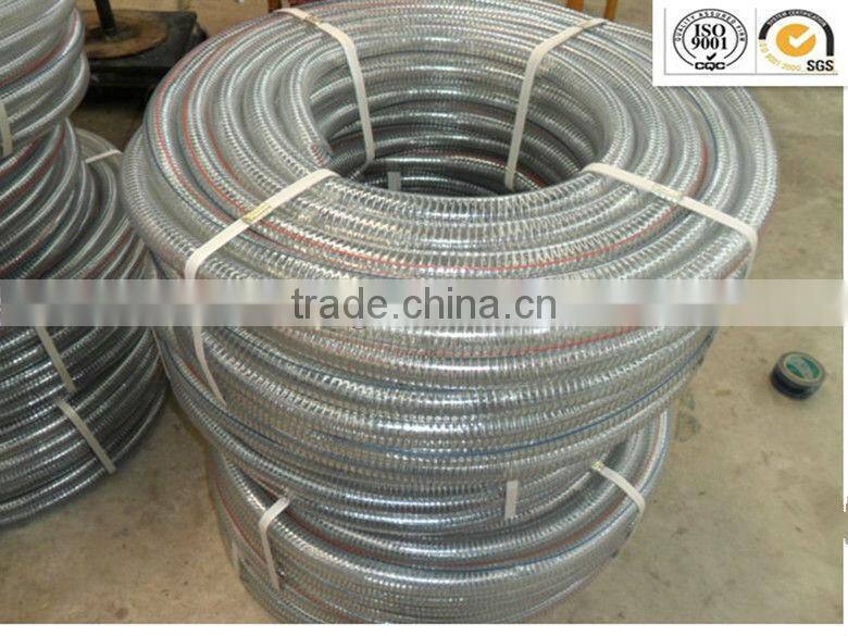 hot sell PVC spiral Steel wire reinforced hose