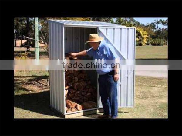 flat roof garden shed to storage wood
