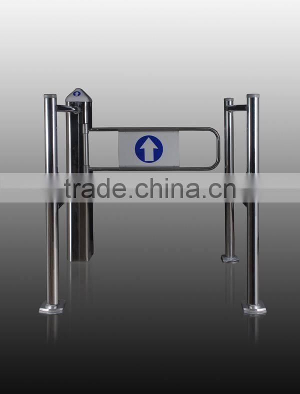 stainless single arm swing gate for supermarket and bus station