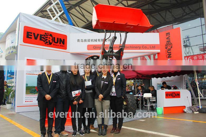 New EVERUN Brand CE/ Euro 3 Abgas geprueft 1600KG Wheel Loader mit 0.8m3 Schaufel