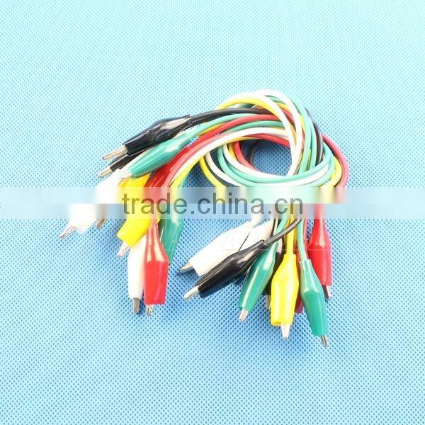 Daier high copper battery clip or battery cable clamps alligator clips (red & black)