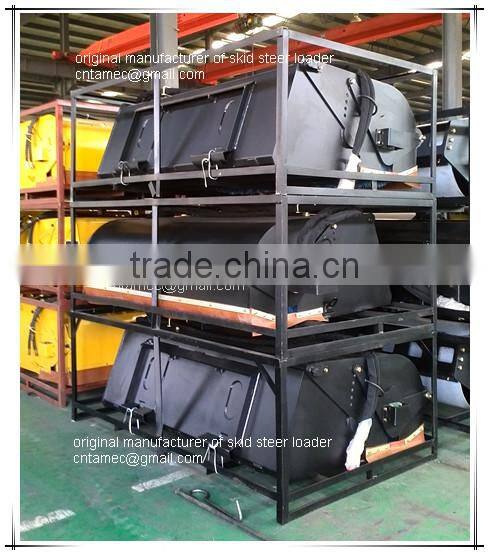 skid steer loader attachment grapple bucket