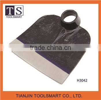 garden tools digging steel weed hoe head with round eye