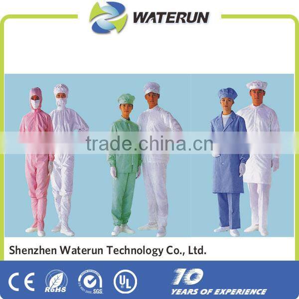 lint free polyester cleanroom esd conductive fabric/antistatic fabric factory