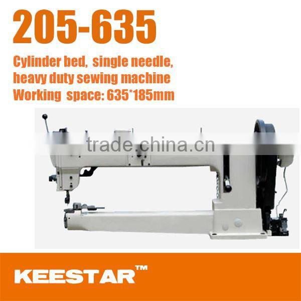 205-635 Long arm triple feed heavy duty cylinder bed sewing machine