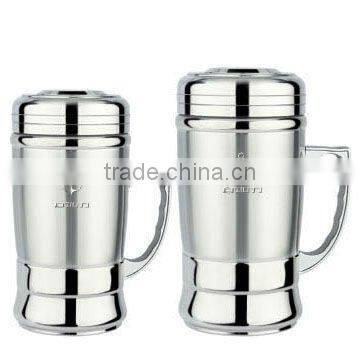 Large Three capacity offer travel mug thermo mug stainless steel ss travel vacuum flask cup ZZTB-20