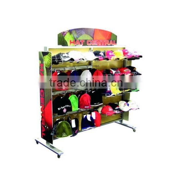 Adjustable metal spinner wire hat rack