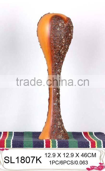 2015 fashion design fiberglass paint tall flower vase for sale