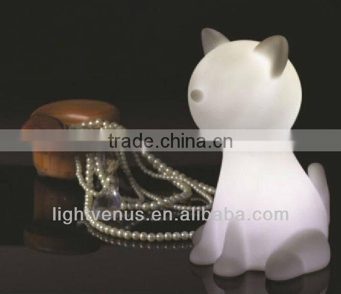 3D Cute Appearance led desk light with Rainbow Color Changing