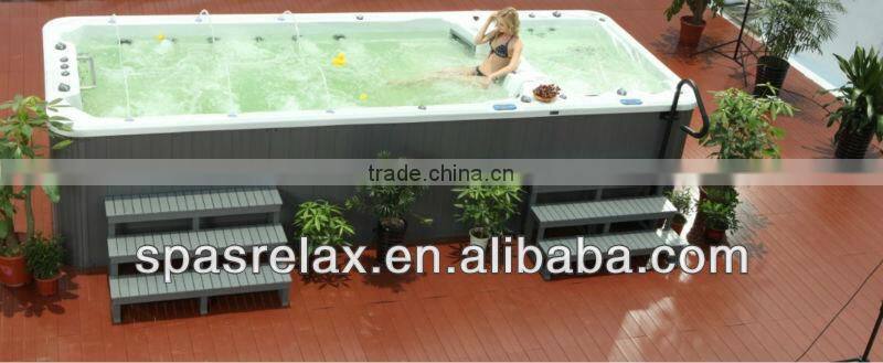 Outdoor acrylic swim pool with balboa spa system (SRP-650)