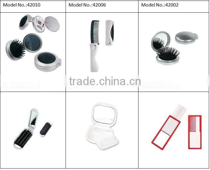 Hot selling double side square compact mirror with magnifier