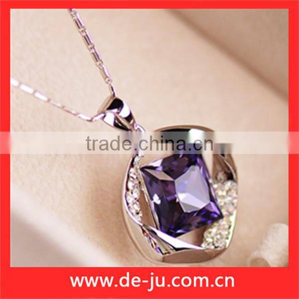 Magnetic Charm Crystal Pendant Necklace