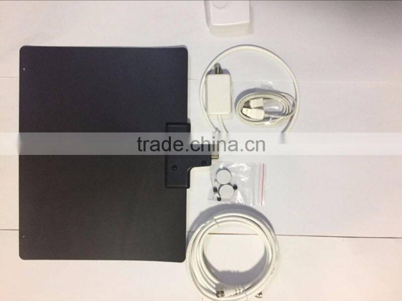 Latest Digital Indoor Tv Antenna Flat Digital HD TV Atenna UIitra-thin 50 Miles Range HD High Gain Flat Antenna Amplified
