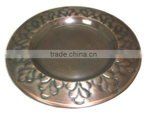 Heirloom Hammered Charger Plates