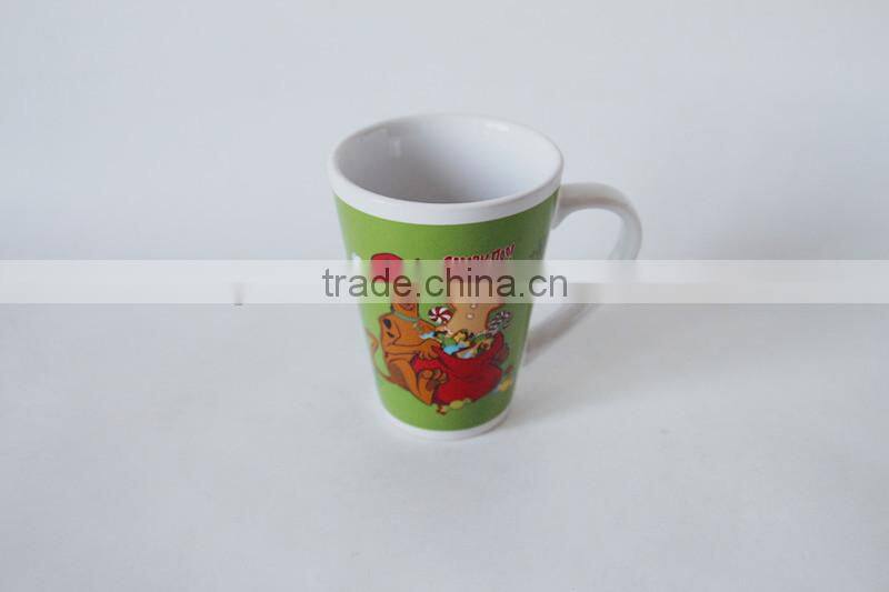 Black promotional ceramic coffee mug