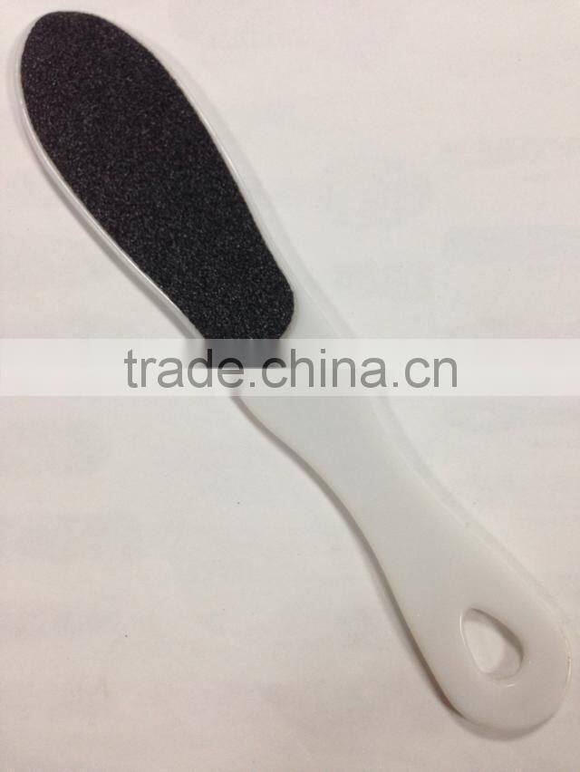 Sandpaper foot file with plastic handle,pedicure foot file,smoother foot file