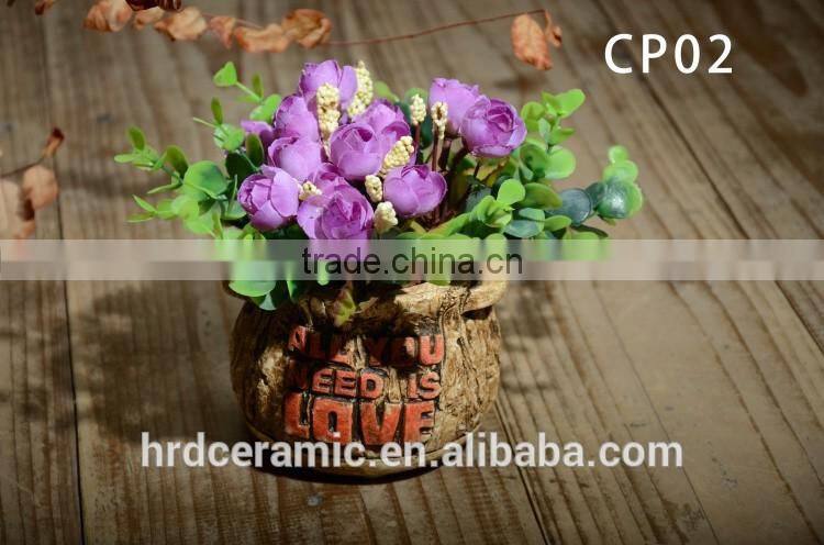 outdoor and indoor pots wholesale cement decorative plant pots