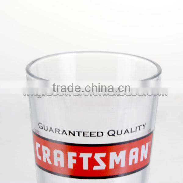 pint beer glass with logo custom
