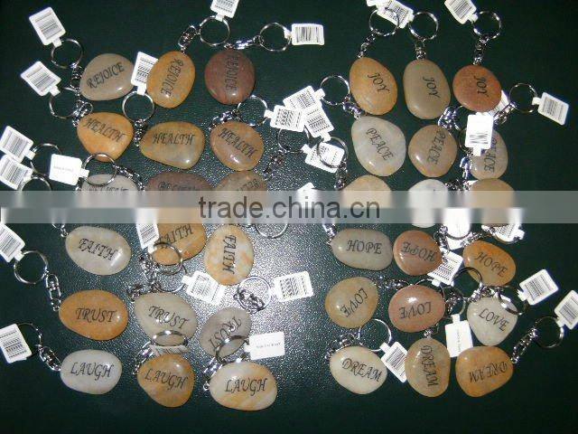 Fish Tanks Stone Rocks Colored Decorative Glass Marbles with Carved Letters