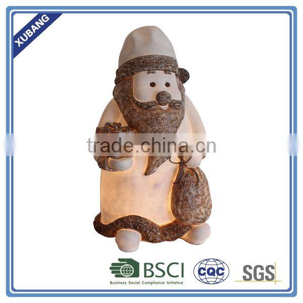 promotion hot high quality low price new design sandstone Santa LED light