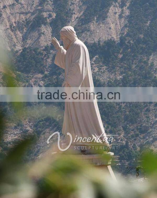 religious decorative sculpture sitting reading book life size saint charbel satues for sale