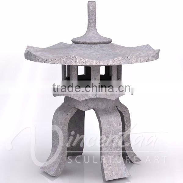 Wholesale outdoor decorative antique hand carved marble japanese stone lantern