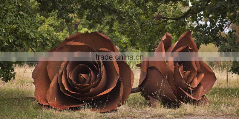 art sculpture outdoor theme park garden corten steel sculpture