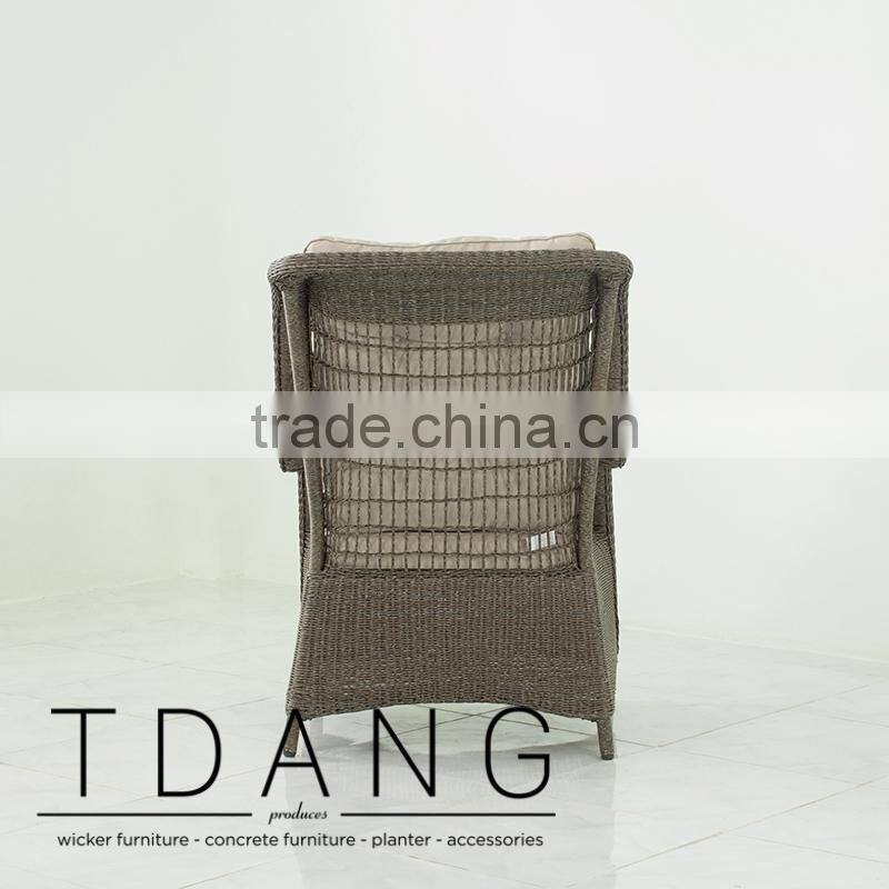 Elise Relax Wicker Chair with Ottoman - Outdoor Rattan Furniture