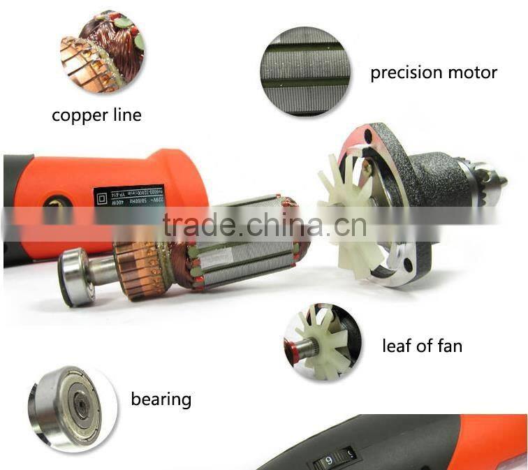400W 0.6-6.5MM Wet Electric Mini Angle Grinder China