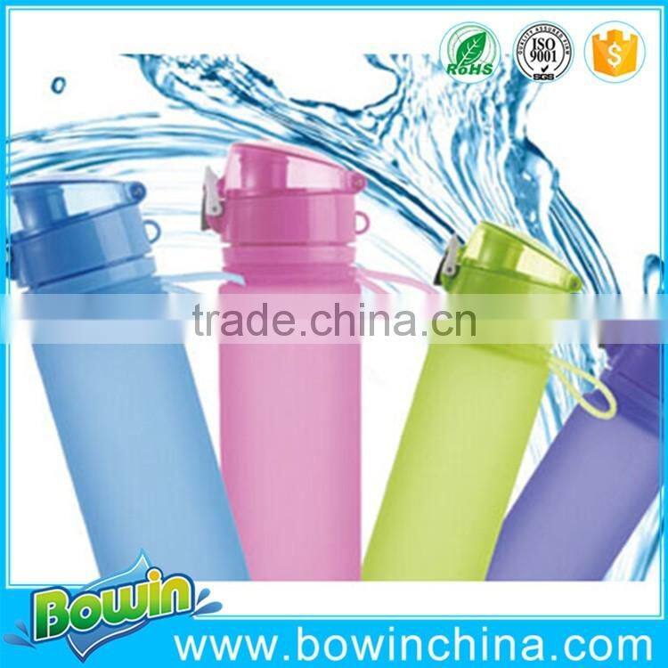 2016 new products Eco-friendly silicone foldable bottle as seen on tv