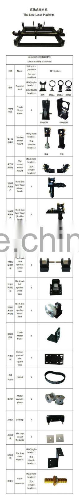 Optical and mechanical parts laser head mirror mount for DIY linear square rails CO2 laser cutting machine and engraving machine