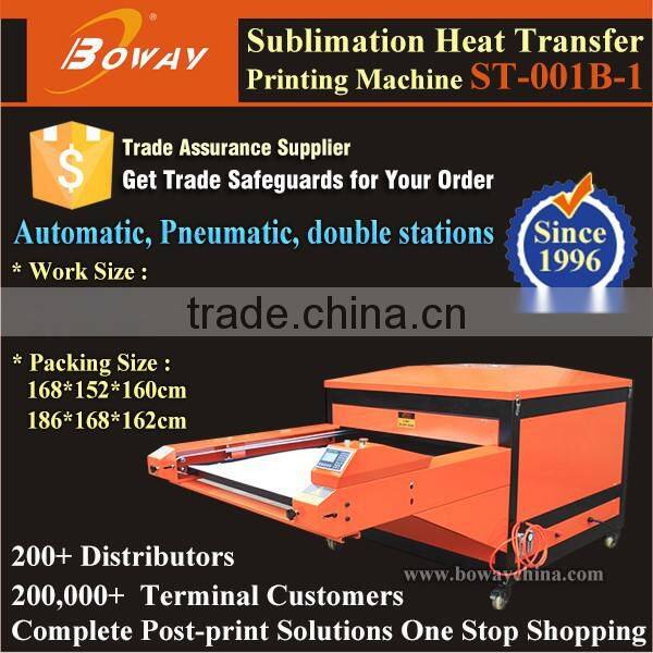 2 work stations pneumatic heat press digital textile printer