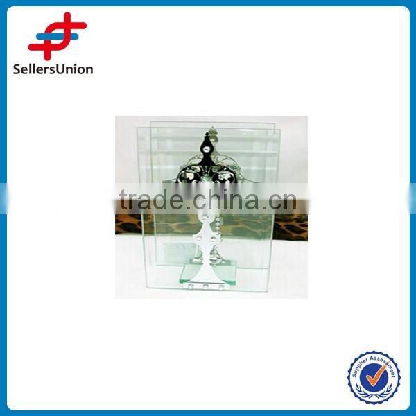 stained glass nativity candle holder