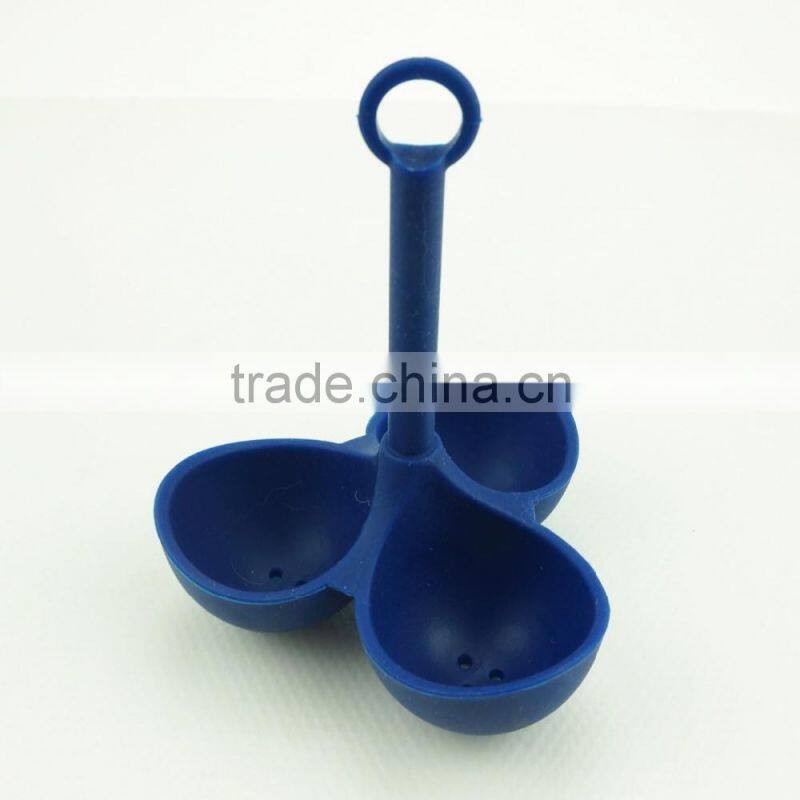16064 3 PCS Silicone Egg Steamer with Handle