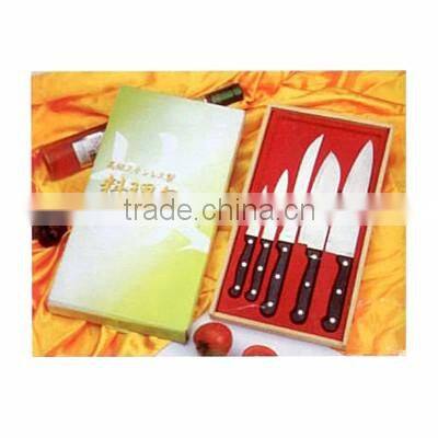 6pcs knife set in wooden case
