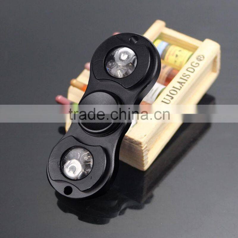 2017 new hot Anti Stress Hand Tri-Spinner LED Noctilucent Fidget Finger Toy EDC For Kid/Adult