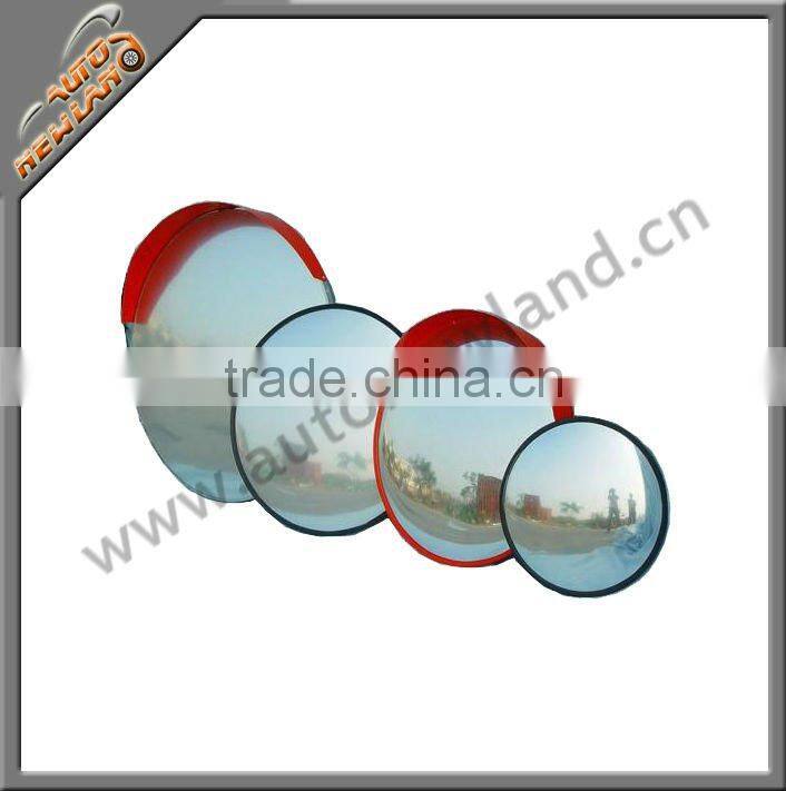 Convex road safety mirror