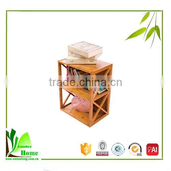 4 Tiers Easily move Bamboo kids book shelf,book shelf wooden