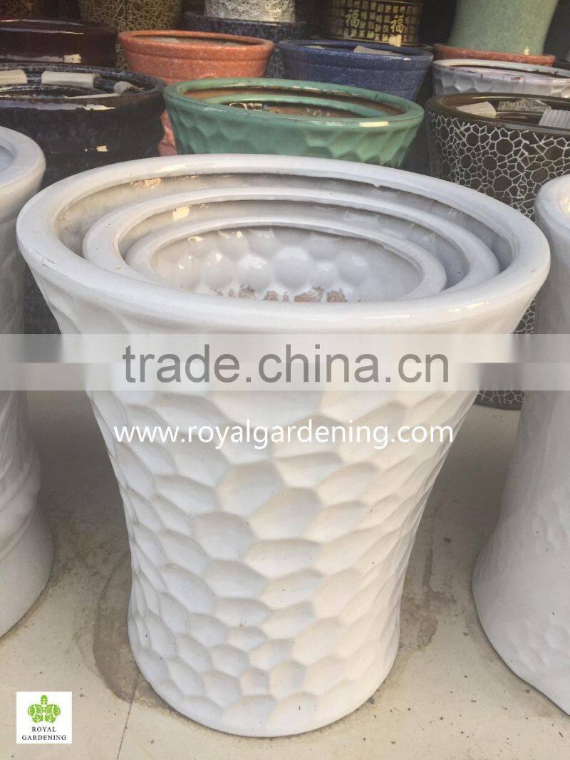 Ceramic big flower pot