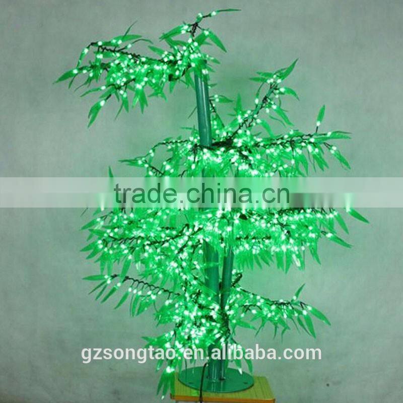2016 Bamboo LED Green lighted Tree Indoor Outdoor Artificial Lighted trees