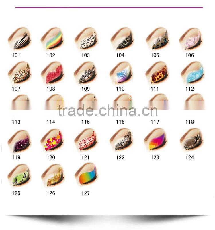 Hot-sell Instant Eye Shadow Tattoo Sticker of Fashion designs factory