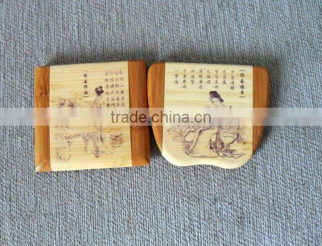 hot selling reusable bamboo cosmetic mirror